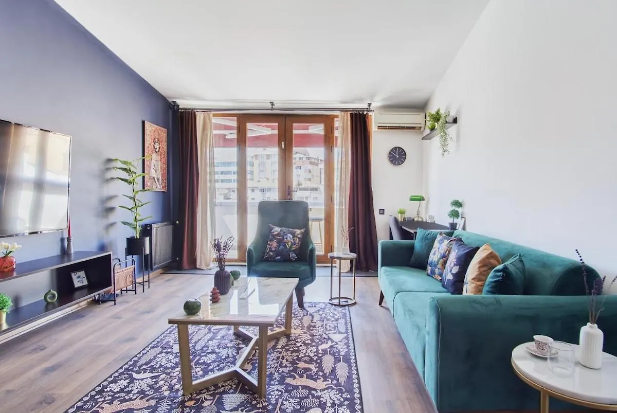 이스탄불 Cozy Penthouse With The Balcony 아파트 터키